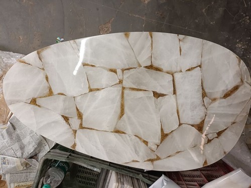 White quartz stone coffee - white,