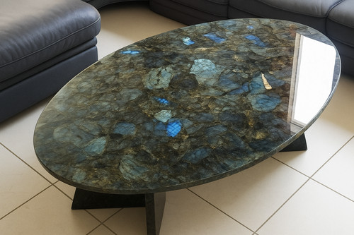 X24 oval labradorite - 48"x24",