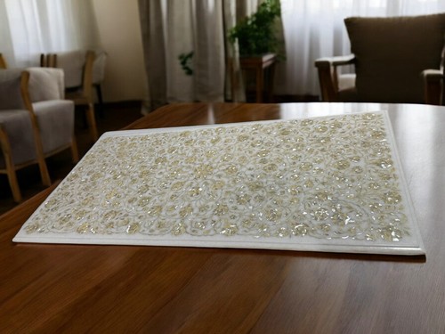 White marble center - white,