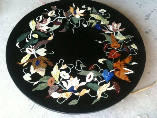 Black marble coffee center - 15",
