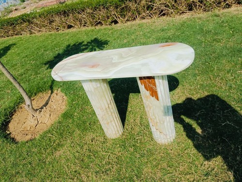 Green onyx console - table, |