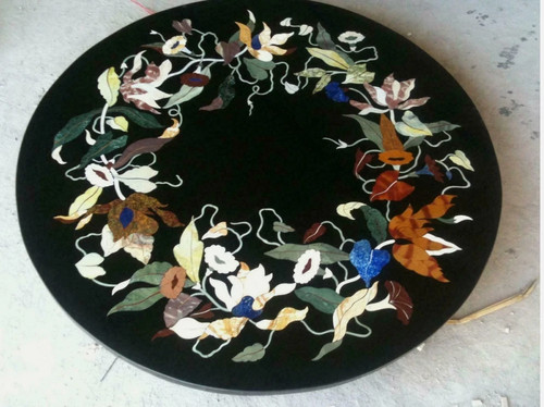 Black marble coffee - 15", center