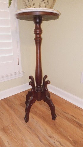 Mahogany and marble - mahogany,